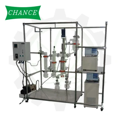 Unidad de destilación molecular de vidrio de trayectoria corta eficaz para la investigación de extracción de aceites esenciales